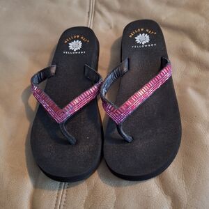 Black and Pink Women's Sandals